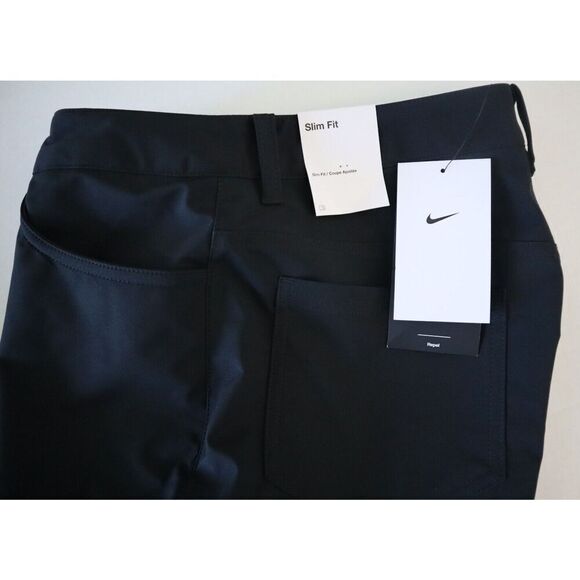 Nike Tour Repel DX6086-010 Women's Sz 8 Black Slim-Fit Golf Pants $120 - Picture 8 of 13